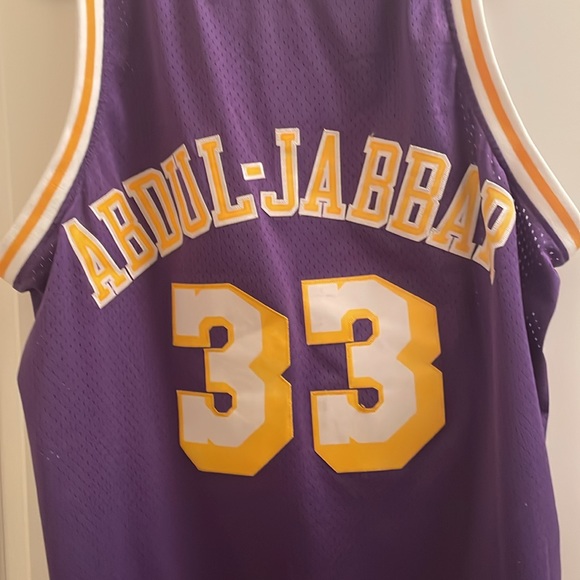 Vintage 80s DS Collectible/Embroidered Reebok #33 Kareem Abdul Jabbar Jersey - Picture 8 of 8